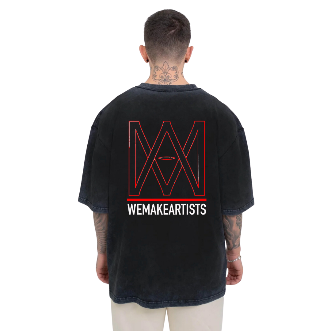 OVERSIZED WMA SIGNATURE BLACK T-SHIRT